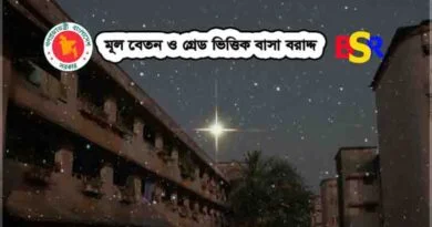 বাসা বরাদ্দ গেজেট
