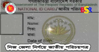 জেলা নির্ণয়ে NID
