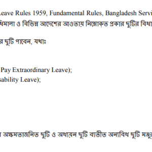 NOn Govt teacher leave rules