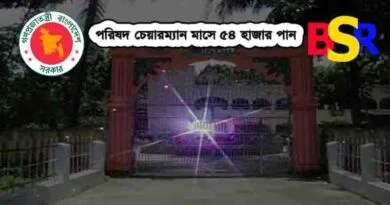জেলা পরিষদ চেয়ারম্যানের বেতন