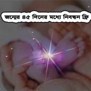 জন্ম নিবন্ধন ফি