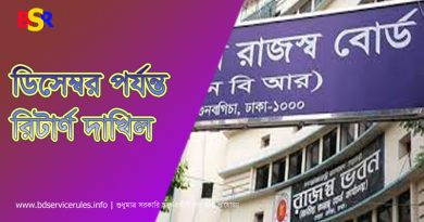 রিটার্ণ দাখিলের সময় বাড়ল