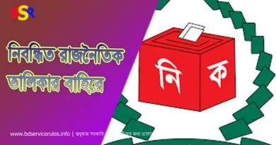 স্বতন্ত্র প্রার্থীর তথ্য