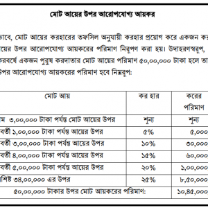 আয়কর নীতিমালা ২০২২-২০২৩ । বার্ষিক সর্বনিম্ন কত টাকা আয় করলে আয়কর দিতে হয়