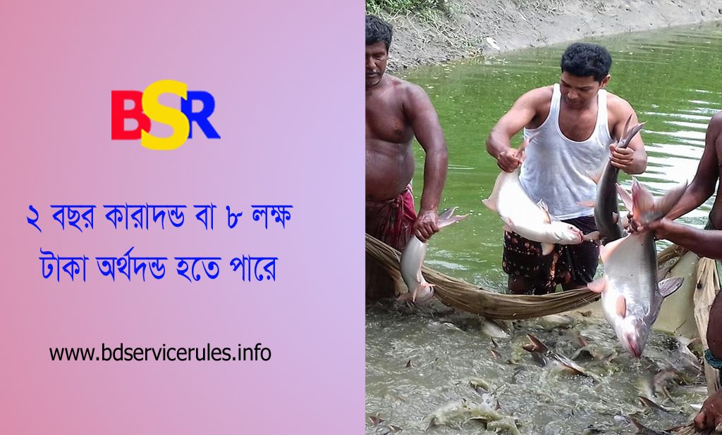 মৎস্য ও মৎস্যপণ্য (পরিদর্শন ও মান নিয়ন্ত্রণ) আইন ২০২০ । হাস মুরগি বা মনুষ্য বিষ্ঠা দ্বারা মাছ চাষ শাস্তিযোগ্য অপরাধ