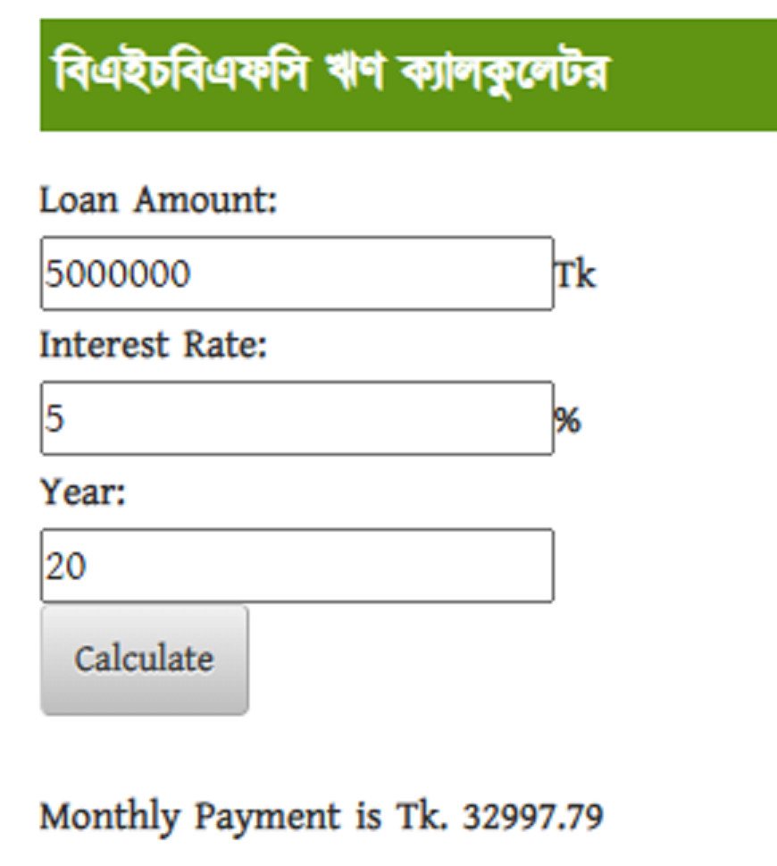 ঋণের মাসিক কিস্তি বের করার সহজ উপায় কি?