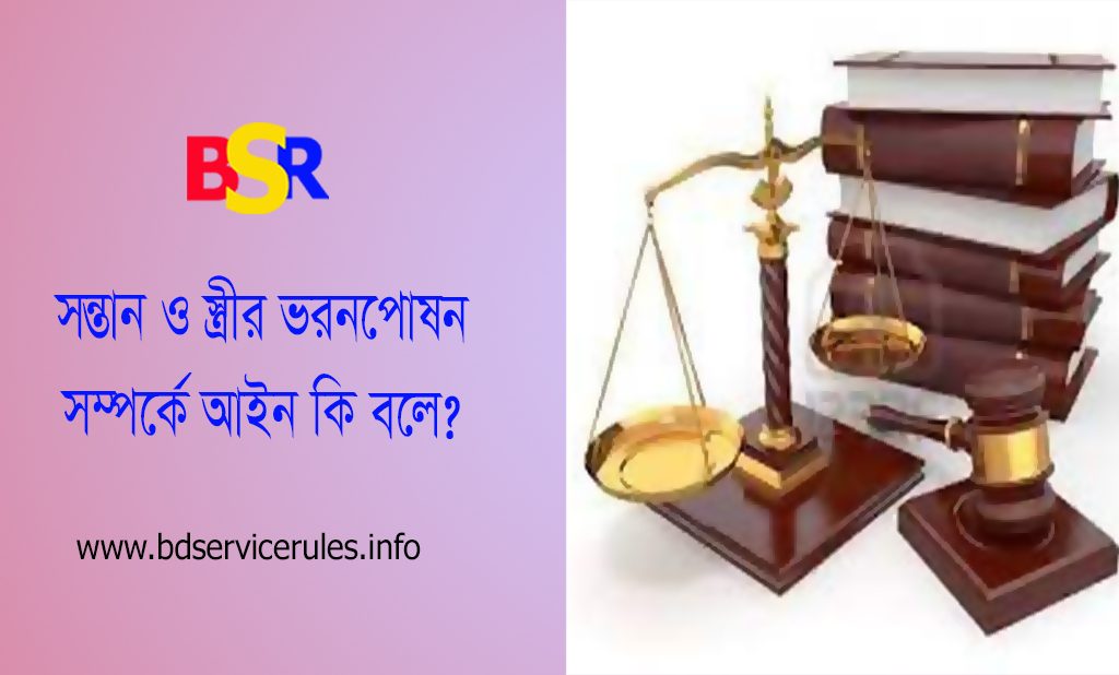 অভিভাবকত্ব ও নাবালক আইন ১৮৯০ । সন্তানের ভরণপোষণ কত টাকা?