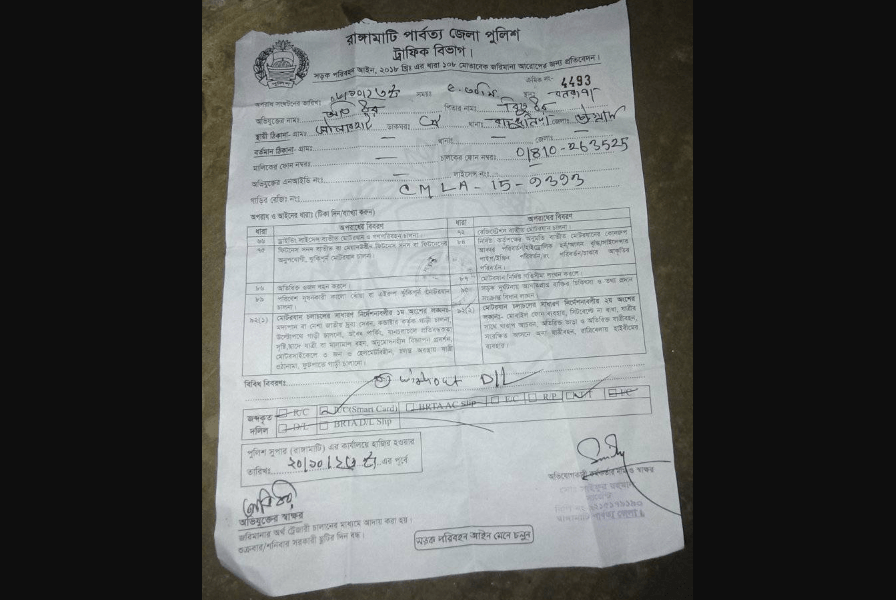 Fine for No Driving Licence bd । ড্রাইভিং লাইসেন্স এর মামলা কত টাকা?