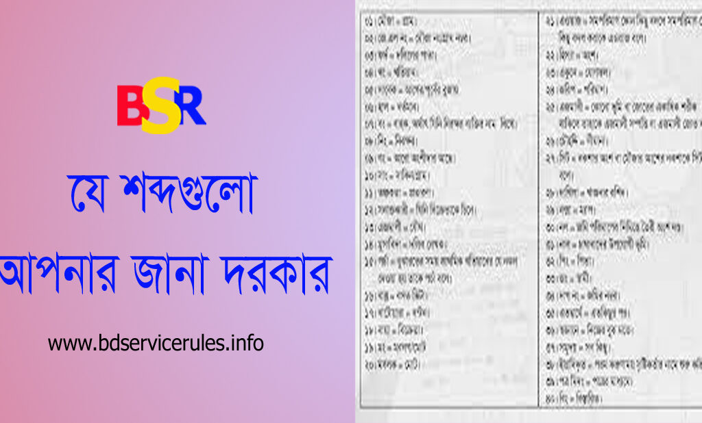 জমির দলিলে ব্যবহৃত সংক্ষিপ্ত রুপ ২০২৩ । পুরাতন দলিলে ব্যবহৃত ১৩০ টি শব্দের অর্থ জানুন
