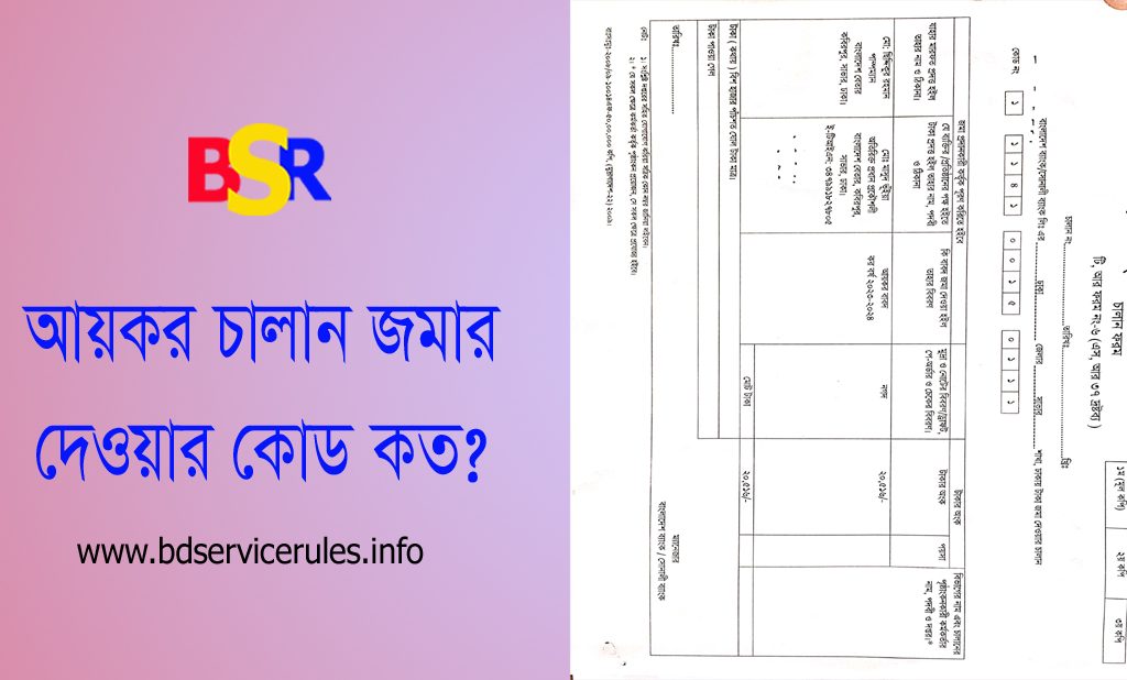 Income tax challan code 2023 । আয়কর জমার চালানের নমুনা কপি [পূরনকৃত ফরম]
