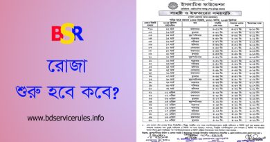 রমজানের সাহরী ও ইফতারের সময়সূচি । রোজা কবে থেকে শুরু 2024?