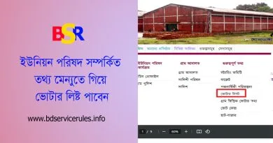 ইউনিয়ন পরিষদ গ্রাম ভিত্তিক ভোটার তালিকা pdf । ভোটার তালিকা ডাউনলোড করার উপায় দেখুন