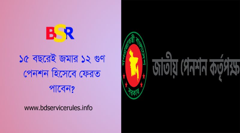 প্রত্যয় পেনশন স্কিম ২০২৪ । সরকারি প্রতিষ্ঠান বাদে গতানুগতিক পেনশন স্কিম থাকছে না