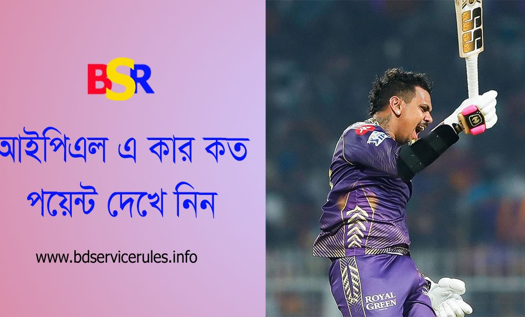 Indian Premier League 2024 । কলকাতা নাইট রাইডার্স এর টেবিল পয়েন্ট কত হল (2)