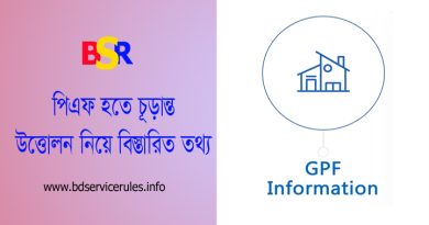 GPF Final Granting 2024 । জিপিএফ চূড়ান্ত উত্তোলনের নিয়ম দেখুন
