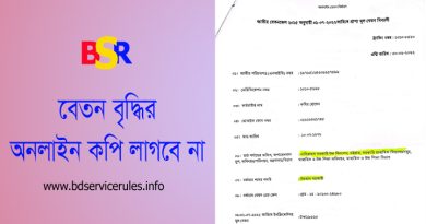 বার্ষিক বেতন বৃদ্ধি ২০২৪