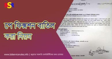 পে ফিক্সেশন বাতিল করার নিয়ম ২০২৪ । বেতন নির্ধারণ বাতিল করতে কি কি কাগজ লাগে?