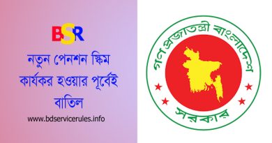 সরকারি কর্মচারীদের সর্বজনীন পেনশন স্কিম বাতিল ২০২৪ । আগামী ১ জুলাই ২০২৫ নতুন পেনশন স্কিম আসছে না