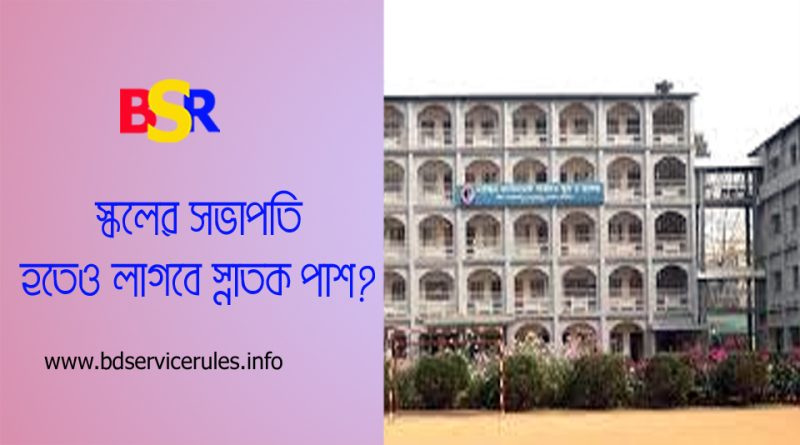 গর্ভনিং বডি ও ম্যানেজিং কমিটি প্রবিধান ২০২৪ । কলেজের সভাপতি হতে মাস্টার্স পাশ হতে হবে?
