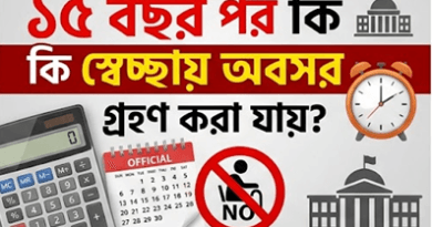 সরকারি চাকরিতে ১৫ বছর পূর্ণ হলে স্বেচ্ছায় অবসর: গুজব বনাম বাস্তবতা?