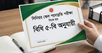 বিসিএস কর্মকর্তাদের পদোন্নতির বিধান