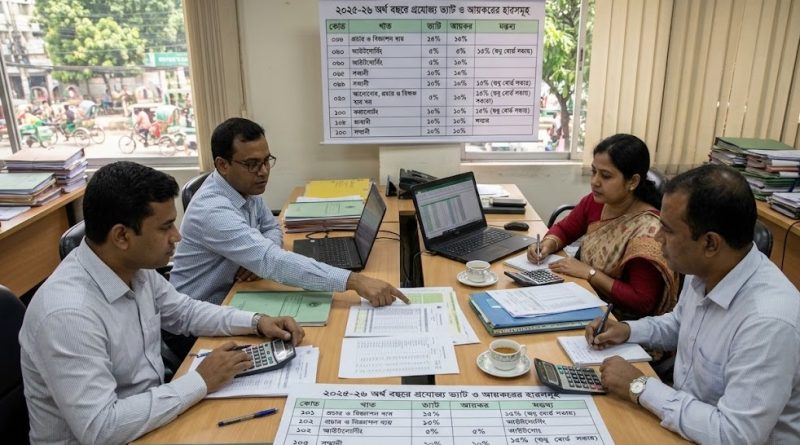 ২০২৫-২৬ অর্থবছরের নতুন ভ্যাট ও আয়কর হার নির্দেশিকা প্রকাশ