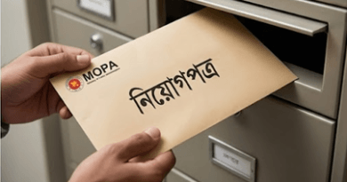 জনপ্রশাসন মন্ত্রণালয়ে অপেক্ষমাণ তালিকা থেকে চূড়ান্ত নিয়োগ প্রদান