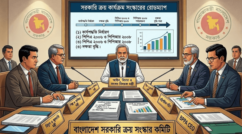 সরকারি ক্রয় কার্যক্রম গতিশীল ও অর্থবহ করতে উচ্চপর্যায়ের কমিটি গঠন