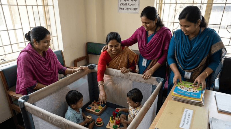 সরকারি প্রাথমিক বিদ্যালয়ে সন্তান সাথে আনতে পারবেন শিক্ষকরা