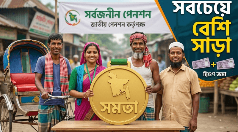 সরকারি সর্বজনীন পেনশনে শীর্ষে সমতা