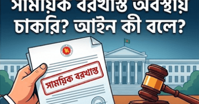 চাকুরি স্থায়ীকরণের আগেই সাময়িক বরখাস্ত