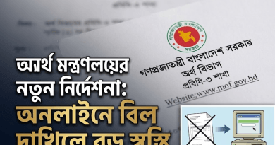 অনলাইনে বিল দাখিলে আর হার্ডকপি লাগবে না
