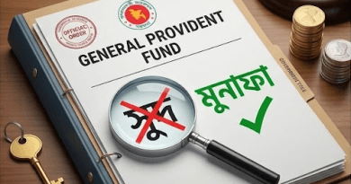 সরকারি চাকরিজীবীদের ভবিষ্য তহবিলে সুদ এর পরিবর্তে মুনাফা শব্দ