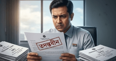 বেনামি চিঠির ফাঁদে সৎ কর্মকর্তার ক্যারিয়ার