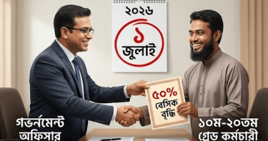 নবম পে-স্কেল ১ জুলাই
