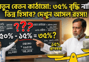 বেতন বৃদ্ধির ৫০% হিসাব ও বিশেষ প্রণোদনার সমন্বয়