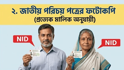 ভূমি উন্নয়ন কর দিতে কী কী লাগবে?