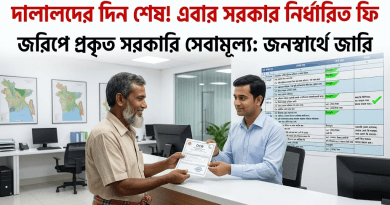 ভূমি জরিপে অতিরিক্ত অর্থ আদায় বন্ধে কঠোর সরকার