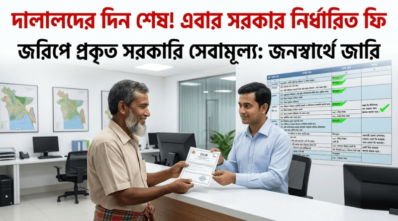 ভূমি জরিপে অতিরিক্ত অর্থ আদায় বন্ধে কঠোর সরকার