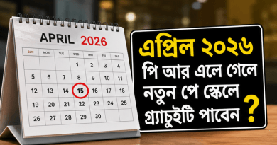 এপ্রিল ২০২৬-এ পিআরএলে যাওয়া কর্মকর্তারা কি নবম পে-স্কেলের ভিত্তিতে গ্র্যাচুইটি পাবেন?