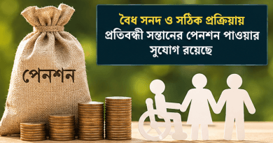 অবসরপ্রাপ্ত সেনা সদস্যের প্রতিবন্ধী সন্তানের পেনশন পাওয়ার সুযোগ কতটুকু?