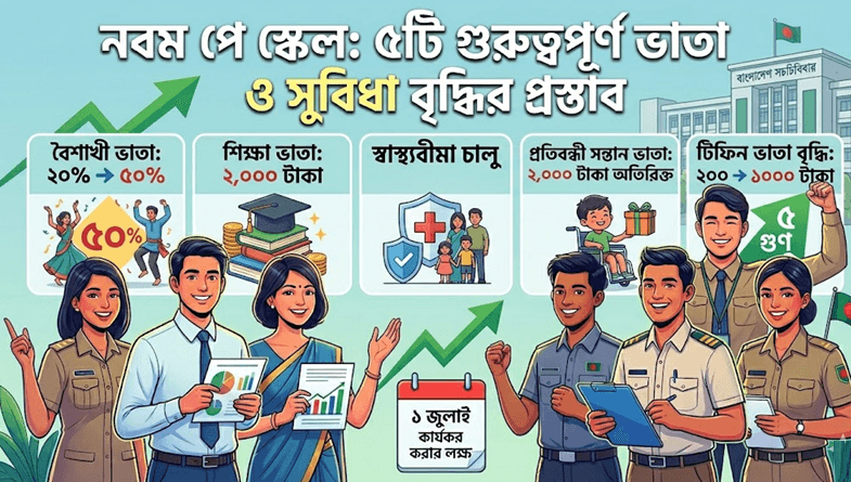 ১ জুলাই থেকে কার্যকর হচ্ছে ৯ম পে স্কেল