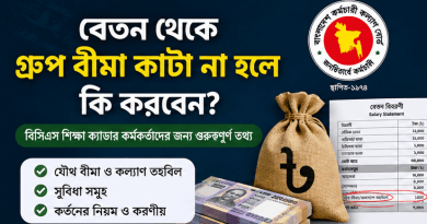 বেতন থেকে ‘গ্রুপ বীমা’ কাটা না হলে কী করবেন?