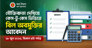 কেস টু কেস ভিত্তিতে বিল অবমুক্তির সুযোগ