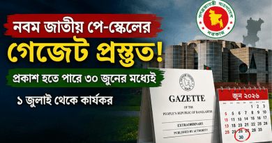 নবম জাতীয় পে-স্কেলের গেজেট কি ৩০ জুনের মধ্যেই?