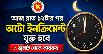 আজ রাত ১২টার পর থেকেই যুক্ত হবে বার্ষিক অটো ইনক্রিমেন্ট