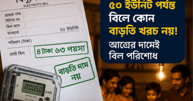 নিম্ন আয়ের গ্রাহকদের বিদ্যুতের বাড়তি দাম দিতে হবে না