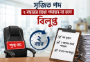 সৃজিত পদ দুই বছরের মধ্যে পূরণ না হলে বিলুপ্তির নির্দেশনা