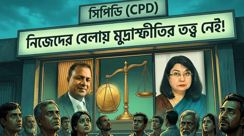 "নিজেদের বেলায় মুদ্রাস্ফীতির তত্ত্ব প্রয়োগ করেনি সিপিডি
