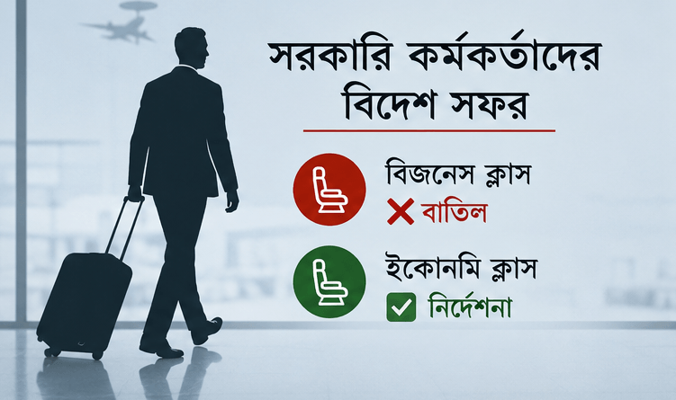 সরকারি কর্মকর্তাদের বিদেশ সফরে বিজনেস ক্লাস বাতিল